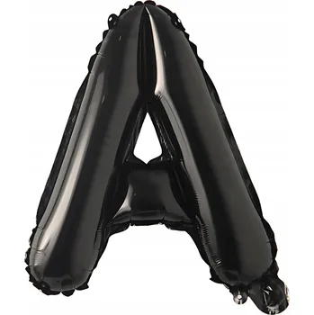 Balónek Fóliový balónek Písmeno A černý 92 cm