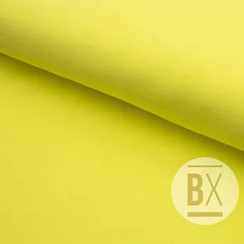 Teplákovina s lycrou - Žlutá jasná