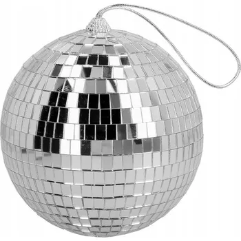 Karnevalový kostým Disco Koule Stříbrná Party Retro Oslava 15 cm
