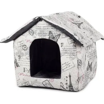 Pelíšek pro psa Verk 19004 textilní domeček pro psa/kočku 38 x 30,5 x 33 cm, Paříž