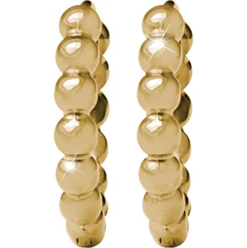 Módní doplněk JSB bijoux s.r.o. Zlaté ocelové náušnice kruhy z kuliček bez krystalů