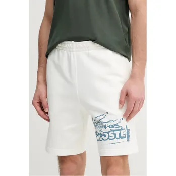 Pánské kraťasy Kraťasy Lacoste pánské, bílá barva, GH0286 00X, vel. L