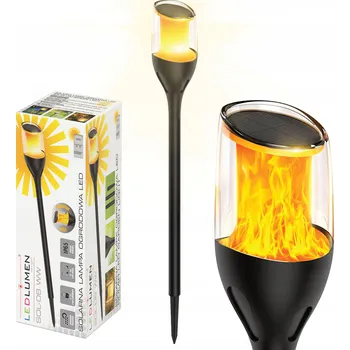 Venkovní osvětlení Solární Zahradní Lampa LED Svítilna Zapichovací Stojací Sloupek Senzor 1600K