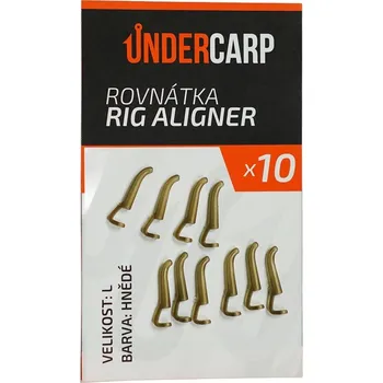 Rybářský háček Rovnátka UnderCarp Rig Aligner hnědý Velikost L