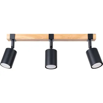 Sollux Lighting Stropní svítidlo FAGER 3 černé