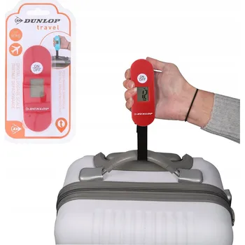 Kuchyňská váha Váha na zavazadla Dunlop DIGITÁLNÍ VÁHA NA ZAVAZADLA ČERVENÁ 30-40 kg
