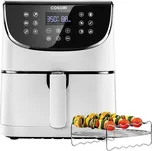Cosori CP158-AF-RXW horkovzdušná fritéza, 5.5 l, 1700 W, nepřilnavý povlak, bez BPA, s displejem, funkce časovače, ochra