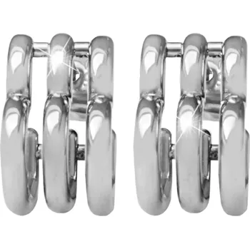 Módní doplněk JSB bijoux s.r.o. Ocelové náušnice puzety trojité srdce bez krystalů