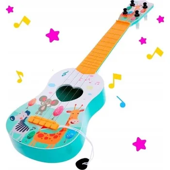 Hudební nástroj pro děti KYTARA PRO DĚTI VELKÁ 43CM UKULELE HRA INSTRUMENT