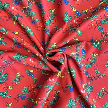 Tibet lidový vzor MK - Červená