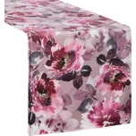 SAMETOVÝ OBRUS 1 35X180 CM PUDROVO MODRÝ