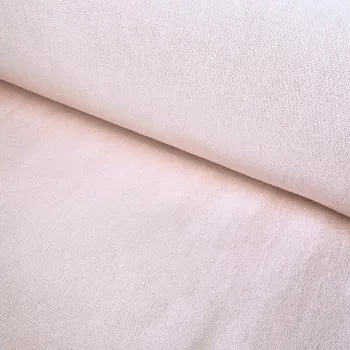 Teplákovina Počesaná Washed 400g - Růžová pudrová