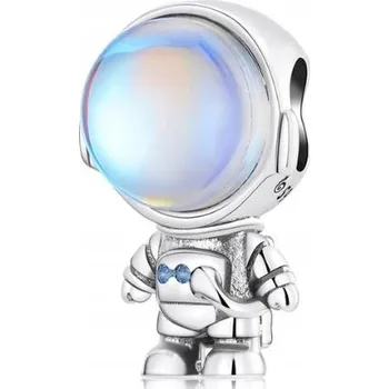 Přívěsek Stříbrný přívěsek astronaut kosmos opál s925 stříbro 925