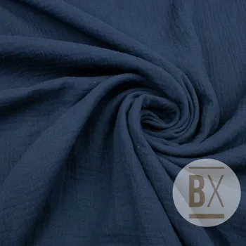 Dvojitá gáza/Gáza - Modrá tmavá