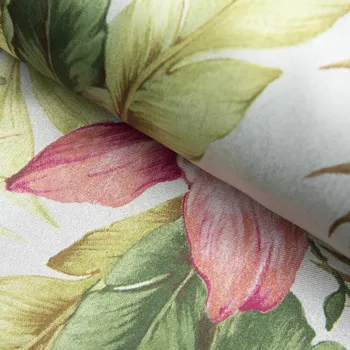 Dimout vzorovaný - Květy barevné