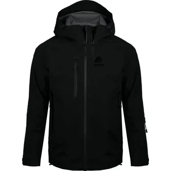 GUGGEN MOUNTAIN Pánská turistická nepromokavá bunda hardshell H07 2XL ČERNÁ