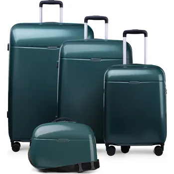 PUCCINI Sada CESTOVNÍCH KUFRŮ + Kufřík PC Polykarbonát 4v1