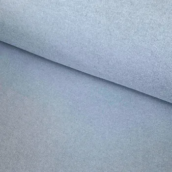 Teplákovina Uzlík Bio Bavlna Washed 375g - Modro šedá