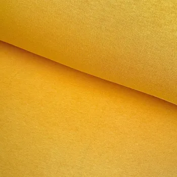 Teplákovina počesaná 300g - Žlutá hořčicová světlá