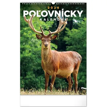 Kalendář NOTIQUE Nástenný kalendár Poľovnícky 2026, 33 x 46 cm