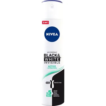 Nivea Aktivní deodorant Ve Spreji Black & White 200 Ml