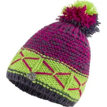 Čepice GUGGEN MOUNTAIN Zimní čepice s bambulí a lehkou fleecovou podšívkou unisex K013 RŮŽOVÁ|ŽLUTÁ