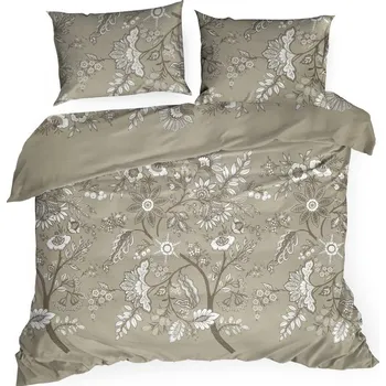 Povlečení POSTEĽNÁ SÚPRAVA REN 140X200 CM, 1 KS. 70X80 CM SVETLOHNEDÁ