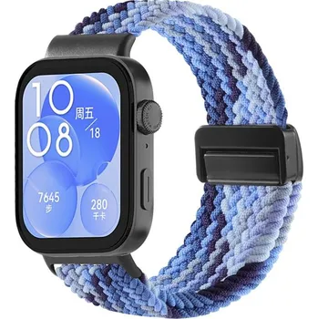 VSECHNONAMOBIL 110387 BRAIDED Nylonový řemínek pro Huawei Watch Fit 4 / Fit 4 Pro OCEAN BLUE