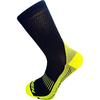 Pánské ponožky Haven Structure long sportovní ponožky black/yellow - 2 páry Velikost: 44-46