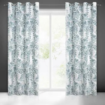 Závěs HOTOVÝ ZÁVĚS HARIET LISTY MODRÉ 140X250