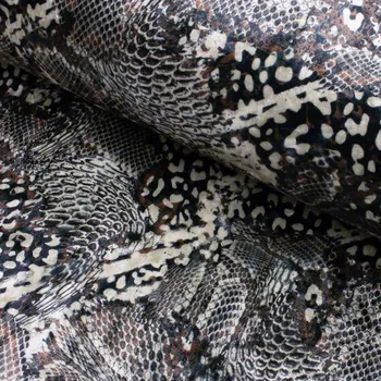 Zamat Velvet digital - Leo hnědá