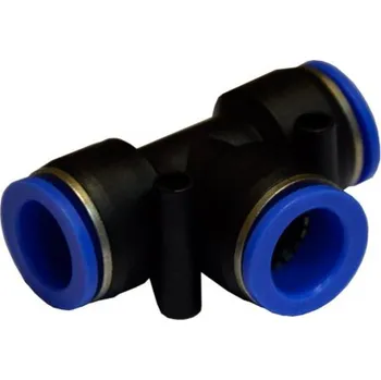 Příslušenství ke kompresoru PNEUMATICKÁ SPOJKA T-ROZDĚLOVAČ T 12x12x12 mm RYCHLOSPOJKA ZÁSUVNÁ