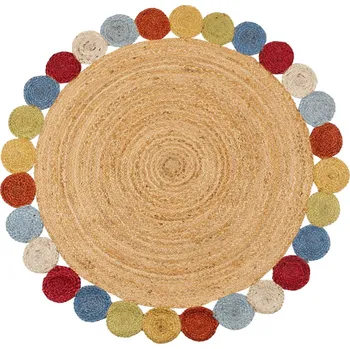 Koberec Kusový kulatý koberec JUTTA multicolor juta Ø 120 cm Multidecor