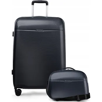 PUCCINI Sada CESTOVNÍCH KUFRŮ Střední + Kufřík PC Polykarbonát 2v1