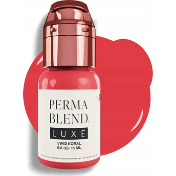 Tetovací barva Pigment pro permanentní make-up rtů Perma Blend Luxe Vivid Koral, 15 ml
