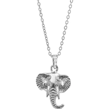 Módní doplněk JSB bijoux s.r.o. Náhrdelník z bižuterní slitiny hlava slona s krystaly Swarovski Crystal