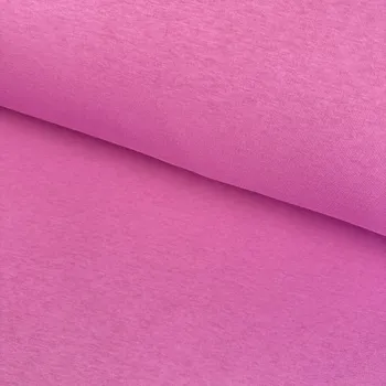 Teplákovina počesaná 300g - Růžová pink