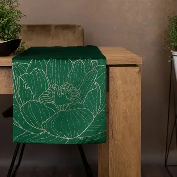 OBRUS BLINK 13 35 X 220 CM TMAVOZELENÝ