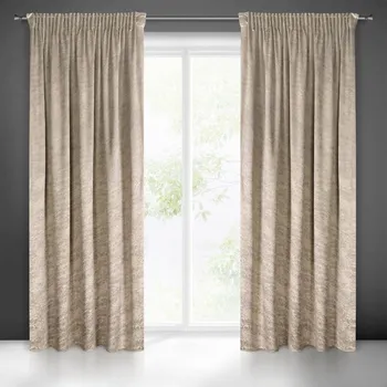 Závěs HOTOVÝ ZÁVĚS RIVA NA PÁSCE 140X270 CM TMAVĚ BÉŽOVÁ