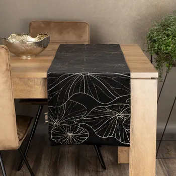 OBRUS BLINK 18 35 X 180 CM ČIERNY