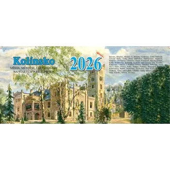 Kalendář KOLÍNSKO NA STARÝCH POHLEDNICÍCH 2026 STOLNÍ KALENDÁŘ