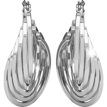 Módní doplněk JSB bijoux s.r.o. Ocelové náušnice masivní kruhy skládané