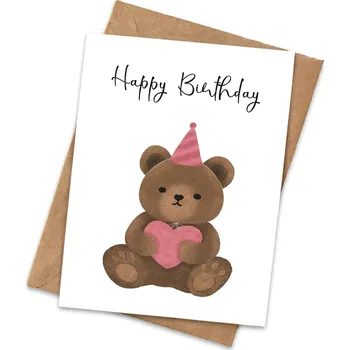 ANISE Přání Medvídek Happy Birthday Barva: Modrá