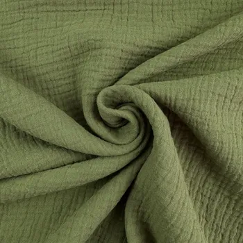 Dvojitá gáza/Mušelín - Zelená army