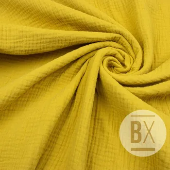 Dvojitá gáza/Gáza - Žlutá horčicová světlá