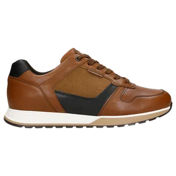 Pánské polobotky Hnědé Pánské Polobotky Z Kombinovaných Kůží Wojas 1024373 41