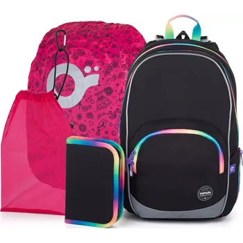 Školní batoh Černý školní batoh Topgal KIMI 25010 SET LARGE