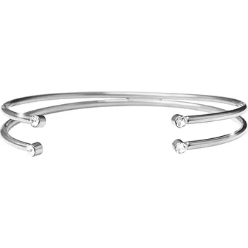 Náramek JSB bijoux s.r.o. Ocelový náramek dvojitý na každém konci krystal Swarovski Crystal