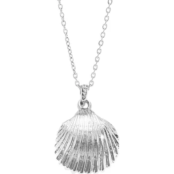 Náhrdelník JSB bijoux s.r.o. Náhrdelník z bižuterní slitiny mušle s perlou Swarovski White