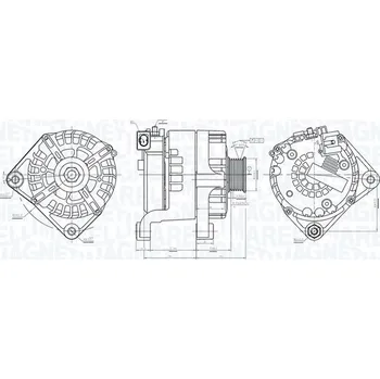 Autoelektrika Alternátor MAGNETI MARELLI 063732041010